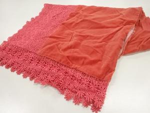 ビロードレース花模様ショール